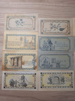 12 Cartillas Racionamiento Guerra Civil