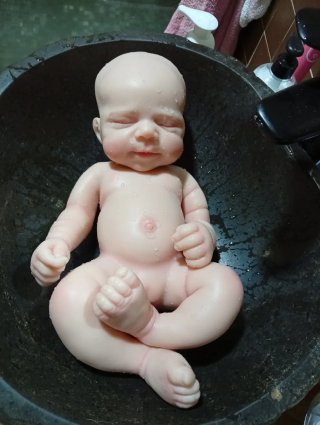 Muñeca Reborn Silicona Platino