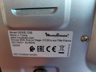 Horno sobremesa Moulinex