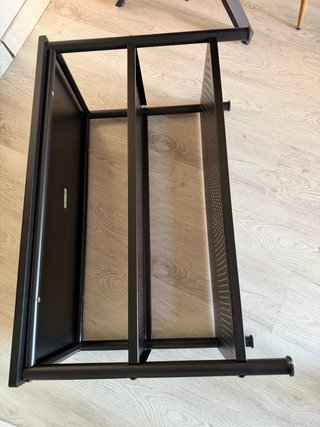 Banco zapatero Ikea negro 2 estantes
