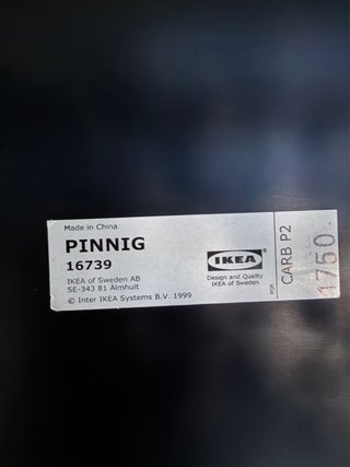 Banco zapatero Ikea negro 2 estantes