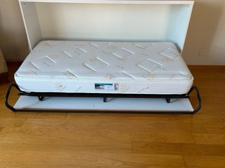 Cama Plegable Madera Blanca 0’90x 1,90