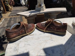 Sapatos Vintage Castanhos Tamanho 42