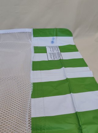 Hamaca hinchable flotante - Verde y blanca (nueva)