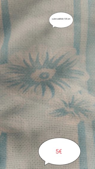 Cubre colchón  y almohada 135 cm