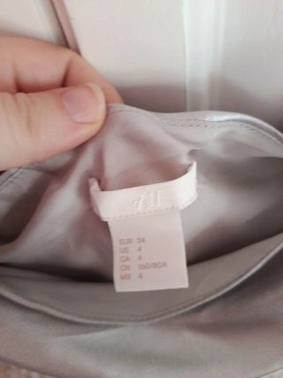 Vestido plateado H&M