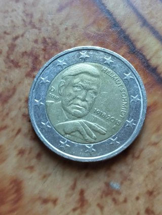 Moneta 2 Euro Helmut Schmidt 2018 zecche a f  j