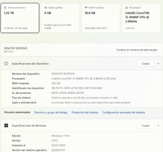 PC Gaming i5 16GB RAM 1660 SUPER