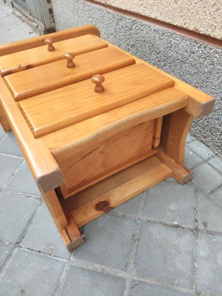 Mesilla o cómoda 3 cajones madera pino maciza