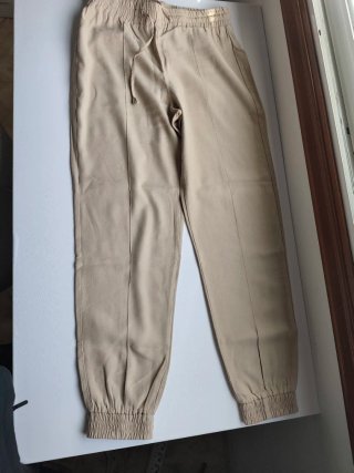 Pantalón largo beige ONLY