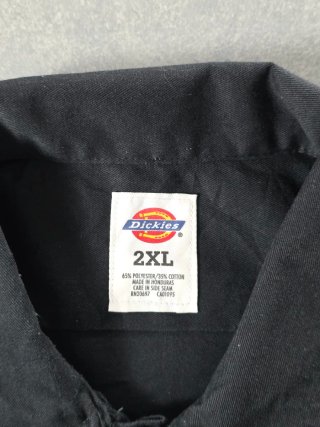 Camicia Dickies Workwear Black Manica Corta 2XL