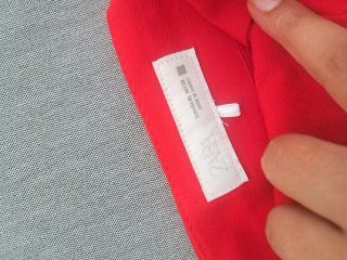 Pantalón Zara Rojo Talla XL