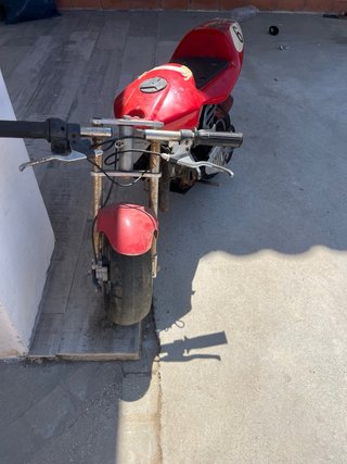 Mini Moto Infantil 49cc Roja y Blanca