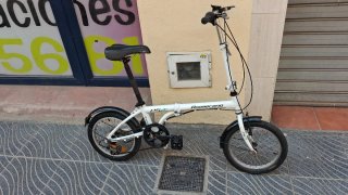 Bicicleta plegable Boomerang PS2 blanca
