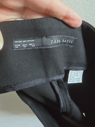 Falda pantalón Zara, Color Negro