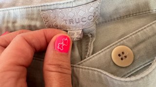Pantalón pitillo beige Trucco Talla 36