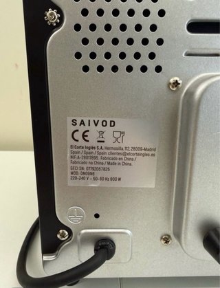 Horno sobremesa SAIVOD 9 Litros