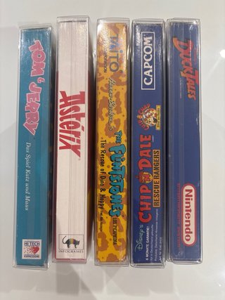 Lote 5 Juegos NES (Tom & Jerry, Astérix, DuckTales