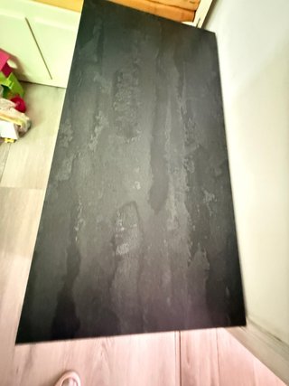 Mesa elevadora , color roble y pizarra
