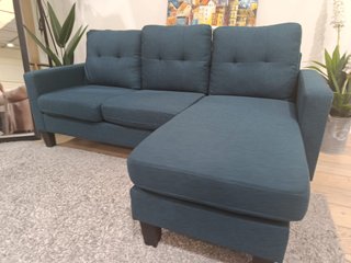 Sofa cama azul convertible