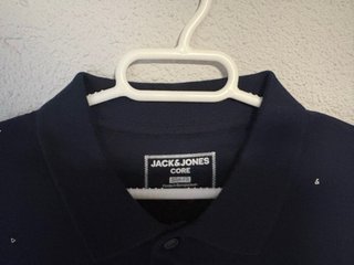 Polo Jack & Jones azul estampado