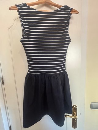 Vestido rayas blanco y negro