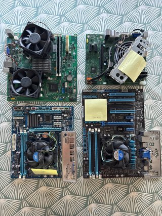 Pack 4 Placas Base + CPUs + RAM