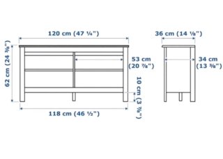 Mueble TV Brusali Ikea Blanco