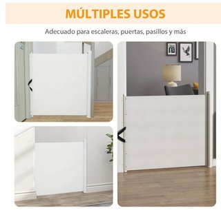 Barrera de seguridad PawHut. Mascotas o bebés-