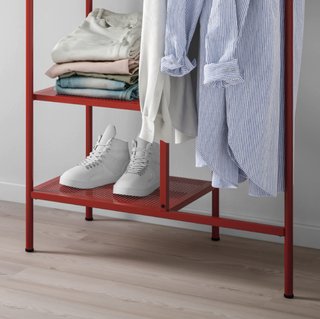 Burro perchero Ikea Nikkeby rojo