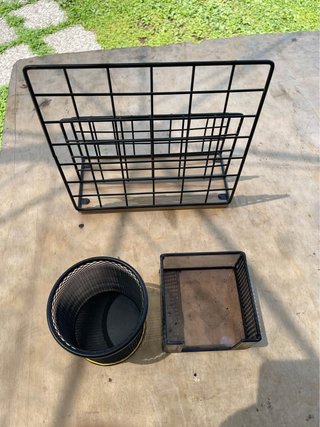 Set organizer scrivania metallo