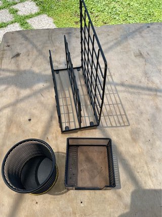 Set organizer scrivania metallo