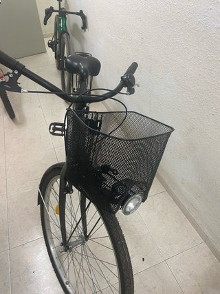 Bicicleta Paseo B'Twin Elops Cesta Dinamo