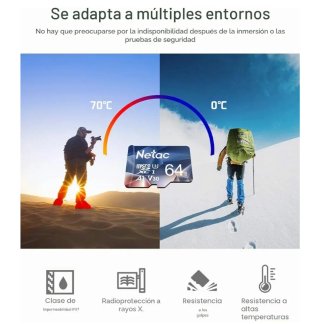 3 Tarjetas Micro SDXC Netac 64GB