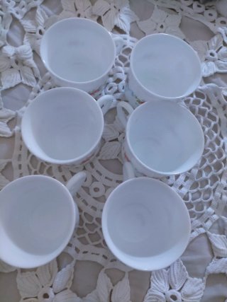Juego 6 Tazas Arcopal Flores Vintage