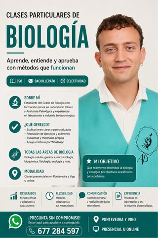 Clases particulares Biología (Pontevedra y Vigo)