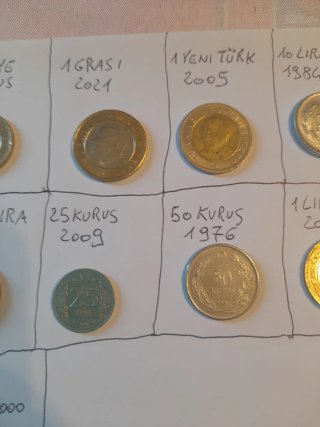 Turchia: 16 monete Lira