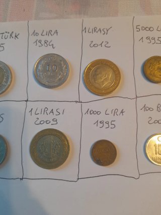 Turchia: 16 monete Lira