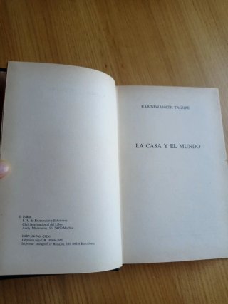 La casa y el mundo, de Rabindranath Tagore