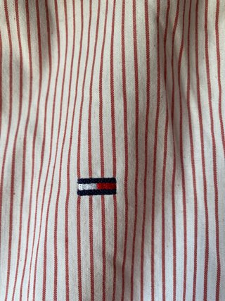 Camisa Tommy Hilfiger Rayas Rosas y Blancas