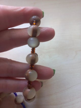 Pulseras elásticas beige y marrón,  lote de 3,