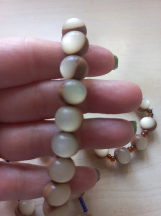 Pulseras elásticas beige y marrón,  lote de 3,