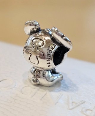Charm Pandora Stitch Disney Plata