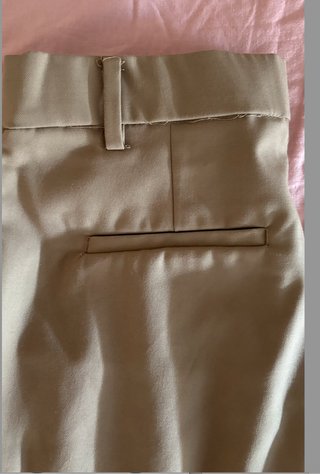Pantalones H&M pinza traje marrones M