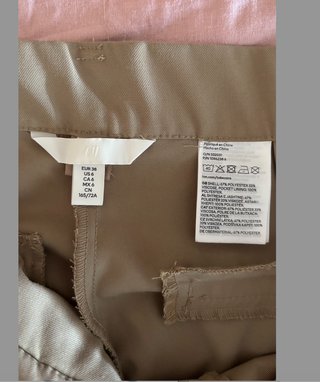 Pantalones H&M pinza traje marrones M