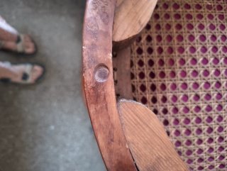 Pareja Sillas Isabelinas Antiguas Madera