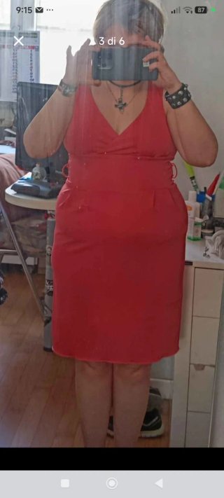 Abito elegante  colore salmone  taglia 42