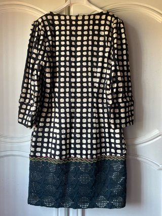 Vestido MIA DONNA blanco y negro