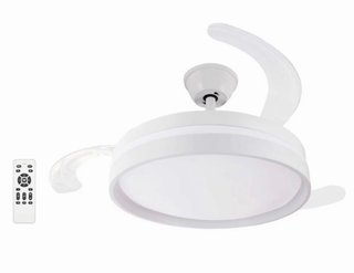 Ventilador de techo blanco con mando a distancia