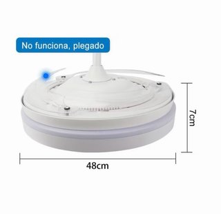 Ventilador de techo blanco con mando a distancia